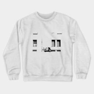 Black and white bicycle Crewneck Sweatshirt